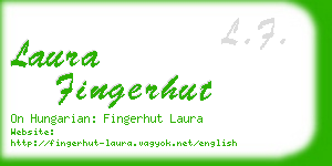 laura fingerhut business card